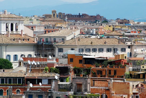 Rome vue aérienne depuis le monument Vittorio Emanuele — Photo