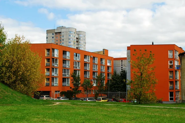 Fabijoniskes nuevo barrio residencial con casas nuevas —  Fotos de Stock