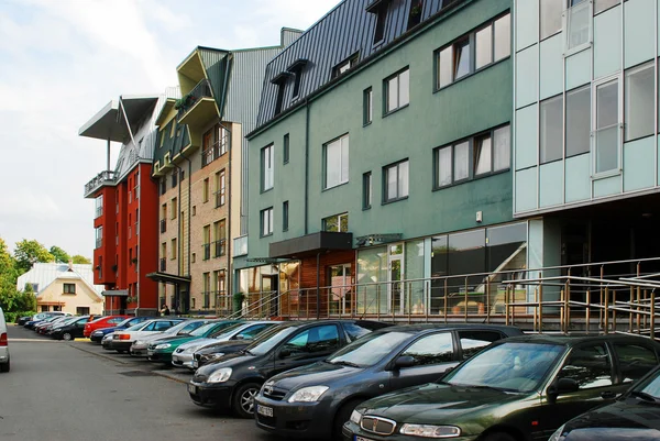 Vilnius city zverynas bezirk neues haus — Stockfoto