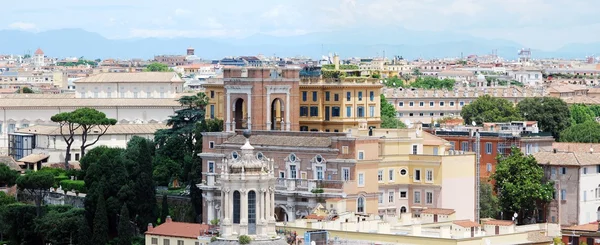 Rome vue aérienne depuis le monument Vittorio Emanuele — Photo