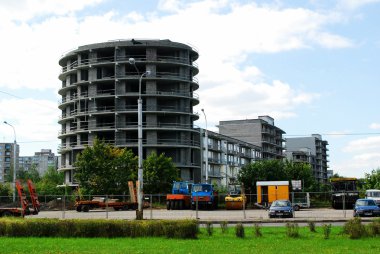  Yeni evi, Vilnius şehir Justiniskes bölgesinde Bina
