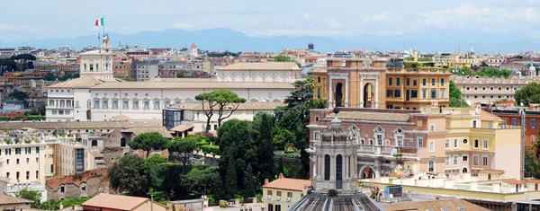 Vittorio emanuele Monument Roma havadan görünümü — Stok fotoğraf