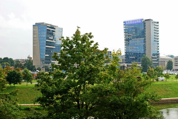 Vilna centro de la ciudad disparo desde el distrito de Zverynas —  Fotos de Stock