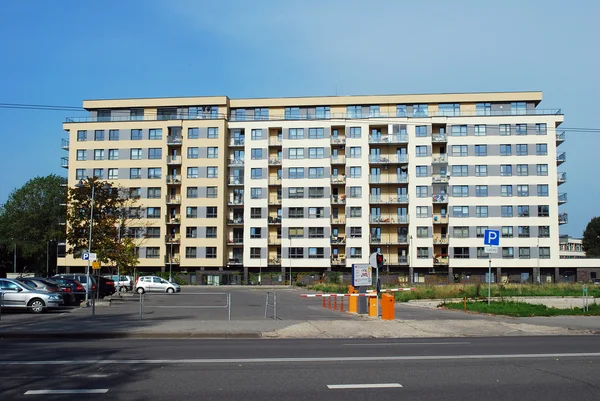 Vilnius Stadt Savanoriu Straße neues Haus — Stockfoto