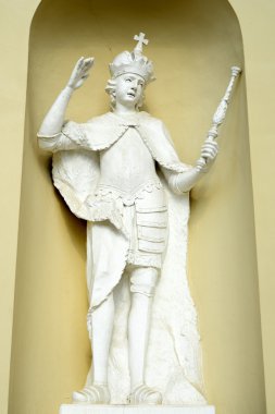 Vilnius şehir katedralde dışında heykel