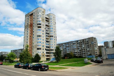 vilnius şehirdeki beton ev