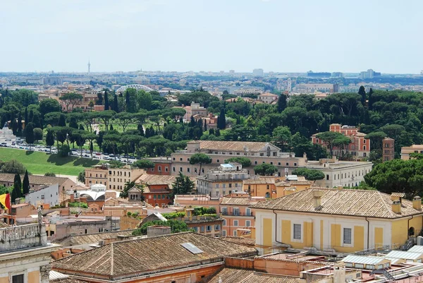 Rome vue aérienne depuis le monument Vittorio Emanuele — Photo