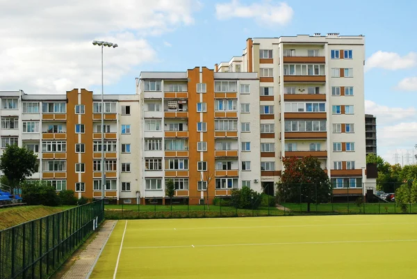 Vilnius ciudad Seskine barrio casa nueva — Foto de Stock