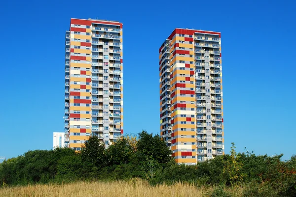 Vilnius şehir justiniskes ilçe yeni ev — Stok fotoğraf