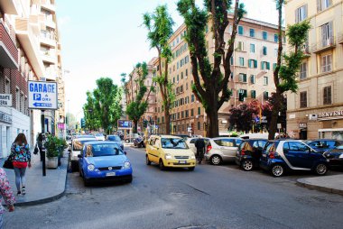 Roma şehir sokak hayatı üzerinde 30 Nisan 2014