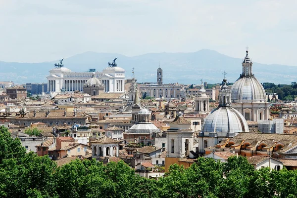 Roma città veduta aerea dal castello di San Angelo — Foto Stock