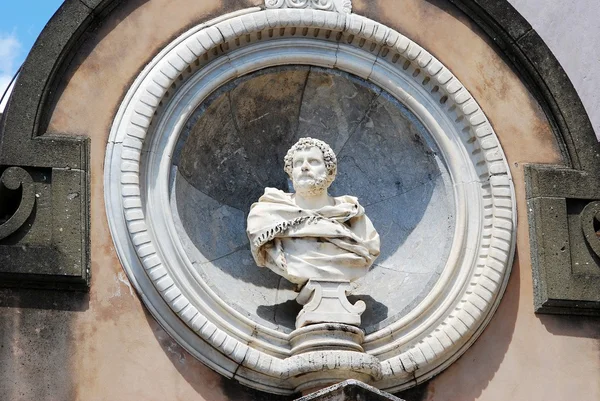 Roma ciudad San Angelo castillo escultura en mayo 30, 2014 — Foto de Stock