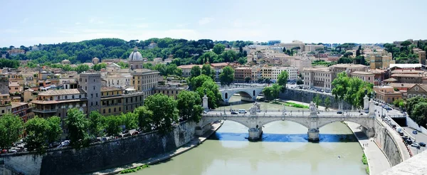 San Angelo Kalesi: Roma şehir havadan görünümü — Stok fotoğraf