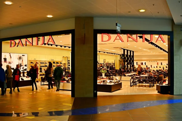 Vilnius city panorama shop center interne Ansicht — Stockfoto