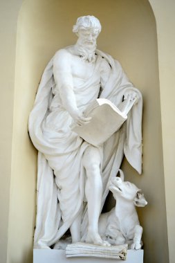 Vilnius şehir katedralde dışında heykel