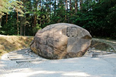 Second largest rock in Anyksciai district of Lithuania Puntukas clipart