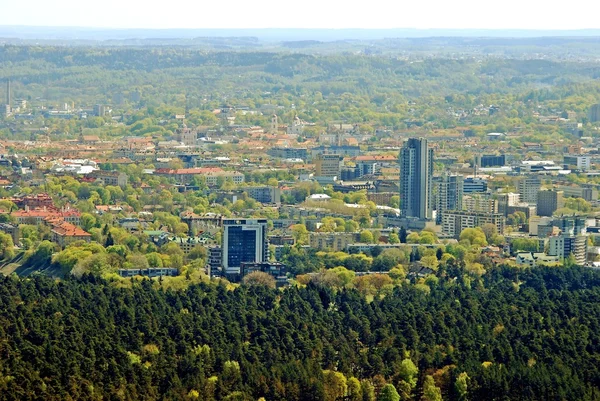 Vilnius by hovedstad i Litauen luftfoto - Stock-foto