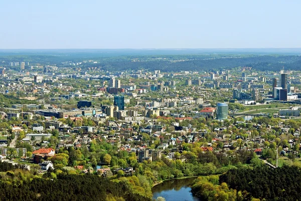 Vilnius stad hoofdstad van Litouwen luchtfoto — Stockfoto