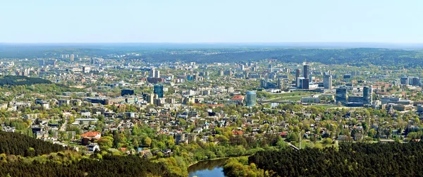 Vilnius capital da Lituânia vista aérea — Fotografia de Stock