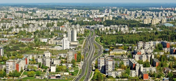 Vilnius city capital of Lithuania aerial view — Stock Photo, Image