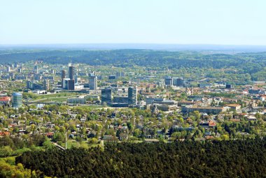 Vilnius Litvanya Hava görünümünü şehir başkenti