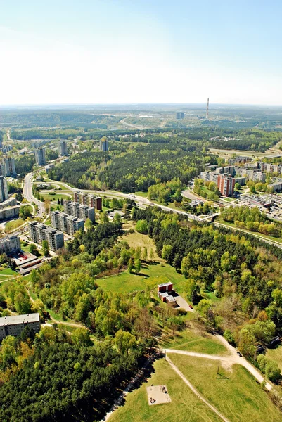 Vilnius city capital of Lithuania aerial view — Stock Photo, Image