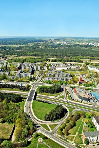 Vilnius city capital of Lithuania aerial view — Stock Photo, Image