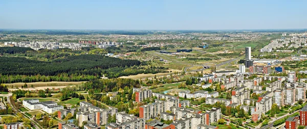 Město město Vilnius Litva letecký pohled — Stock fotografie