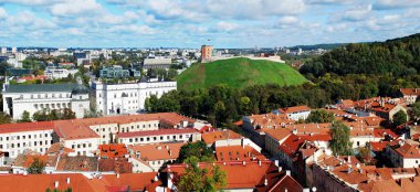 Vilnius Üniversitesi kuleden Vilnius şehir havadan görünümü