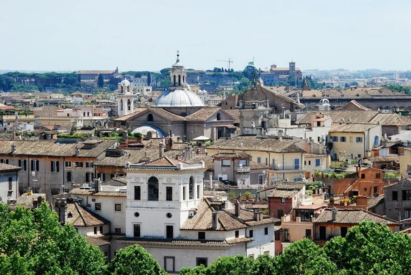 Rom city Flygfoto från San Angelo castle — Stockfoto