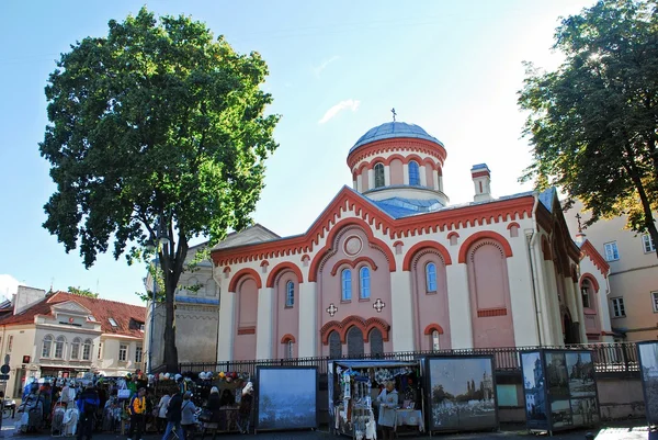 Vilnius stad stad gamla gata den 24 September, 2014 — Stockfoto