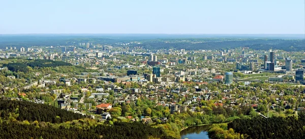 Vilnius by hovedstad i Litauen luftfoto - Stock-foto
