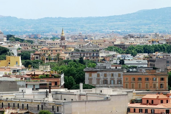 Rome vue aérienne depuis le monument Vittorio Emanuele — Photo