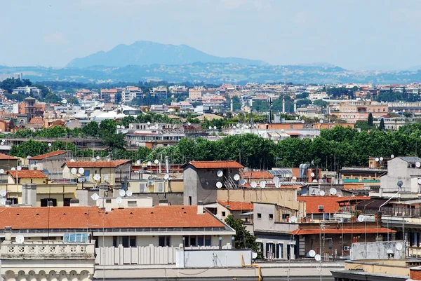 Rome Luchtfoto uitzicht op de stad van kasteel San Angelo — Stockfoto