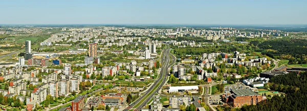 Město město Vilnius Litva letecký pohled — Stock fotografie