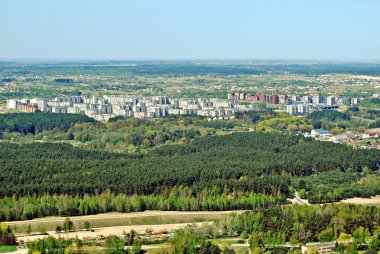 Vilnius Litvanya Hava görünümünü şehir başkenti