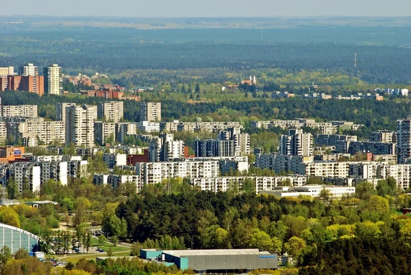 Вільнюс міста столиці Литви пташиного польоту — стокове фото
