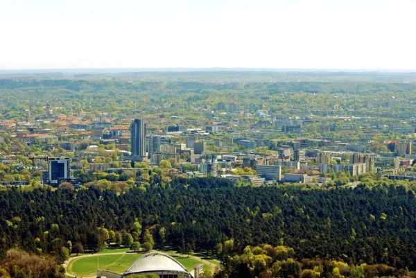 Vilnius capital da Lituânia vista aérea — Fotografia de Stock