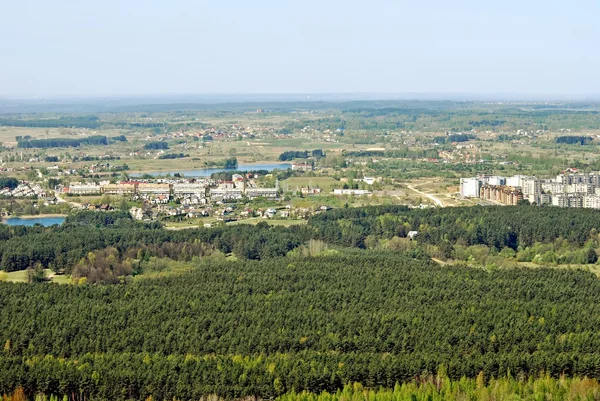 Vilnius capital da Lituânia vista aérea — Fotografia de Stock