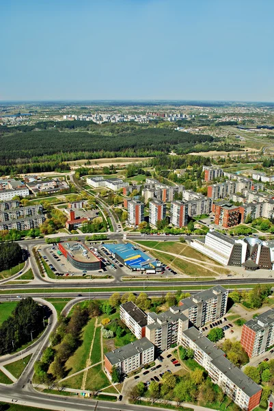Město město Vilnius Litva letecký pohled — Stock fotografie