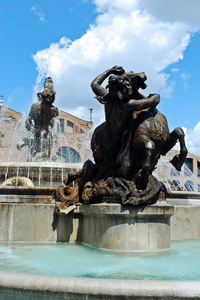 Widok miasta Rome Piazza della Reppublica na 1 czerwca 2014 — Zdjęcie stockowe