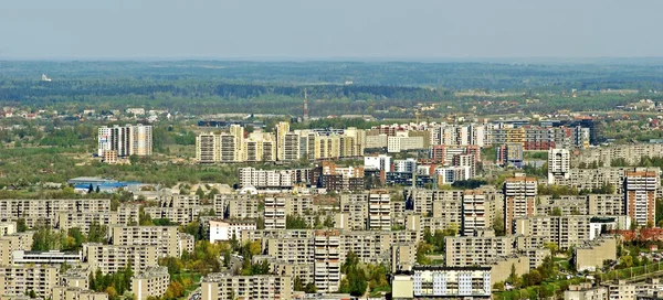 Vilnius capitale de la Lituanie vue aérienne — Photo