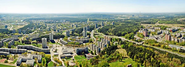 Vilnius city capital of Lithuania aerial view — Stock Photo, Image