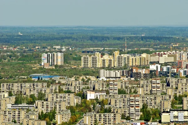 Vilnius capital da Lituânia vista aérea — Fotografia de Stock