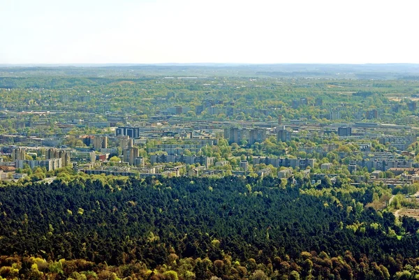 Вільнюс міста столиці Литви пташиного польоту — стокове фото