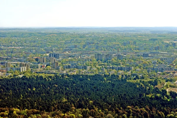 Vilnius capital da Lituânia vista aérea — Fotografia de Stock