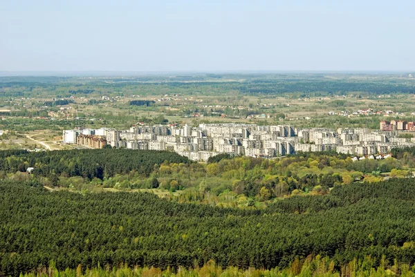 Vilnius capitale de la Lituanie vue aérienne — Photo