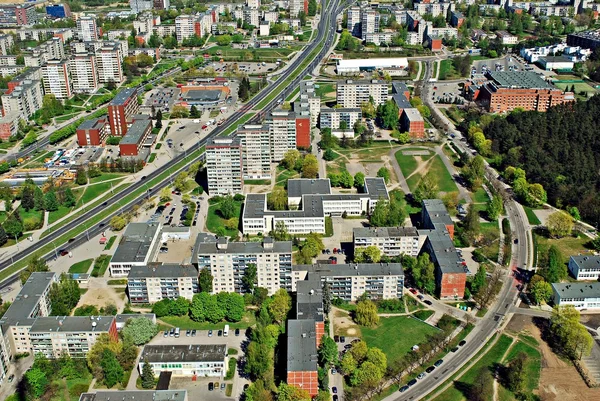 Vilnius city capital of Lithuania aerial view — Stock Photo, Image