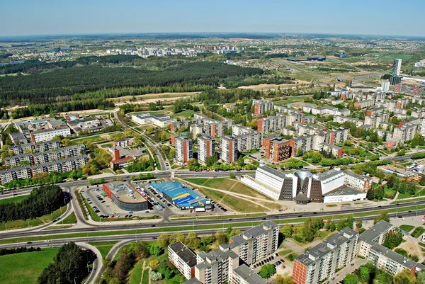 Vilnius ibukota Lithuania pandangan udara — Stok Foto