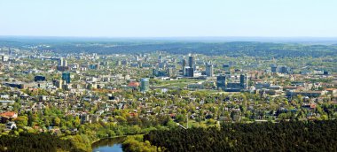 Vilnius Litvanya Hava görünümünü şehir başkenti